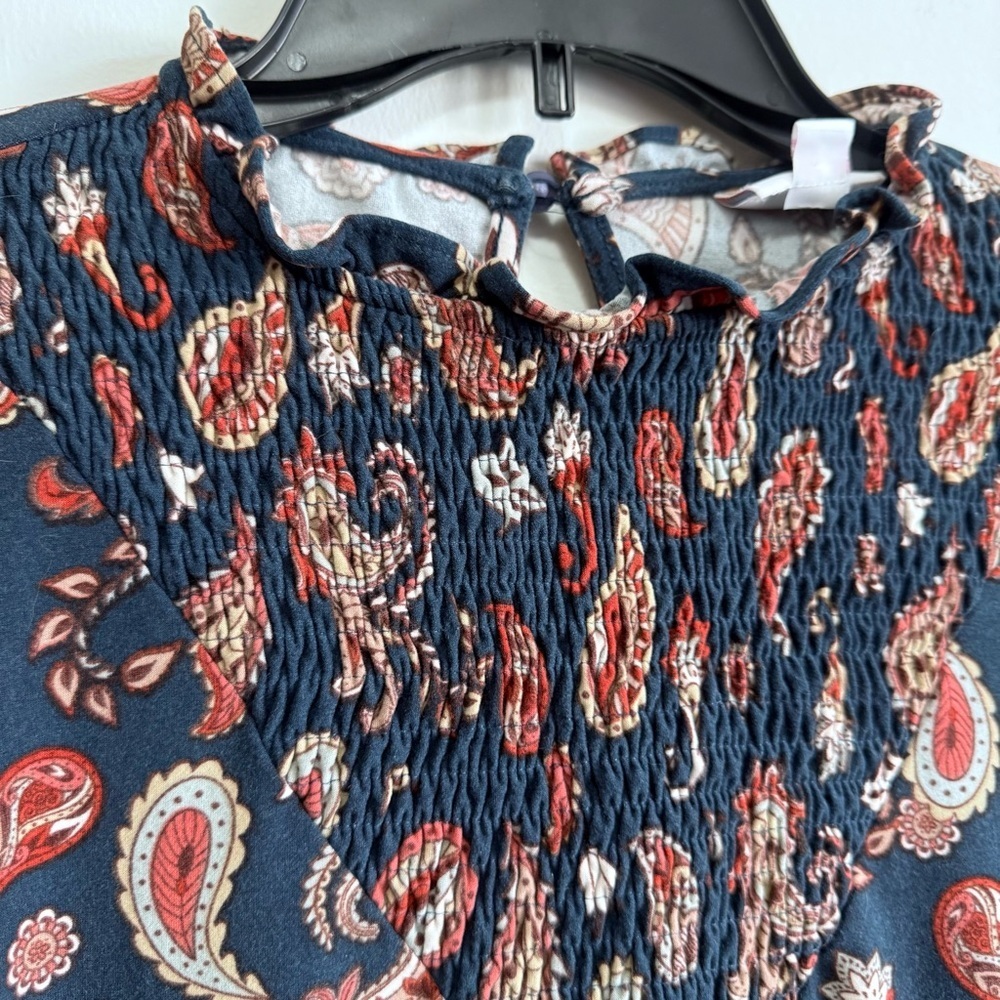 LuLaRoe Boho Paisley Print Hippie Blouse - Picture 4 of 9